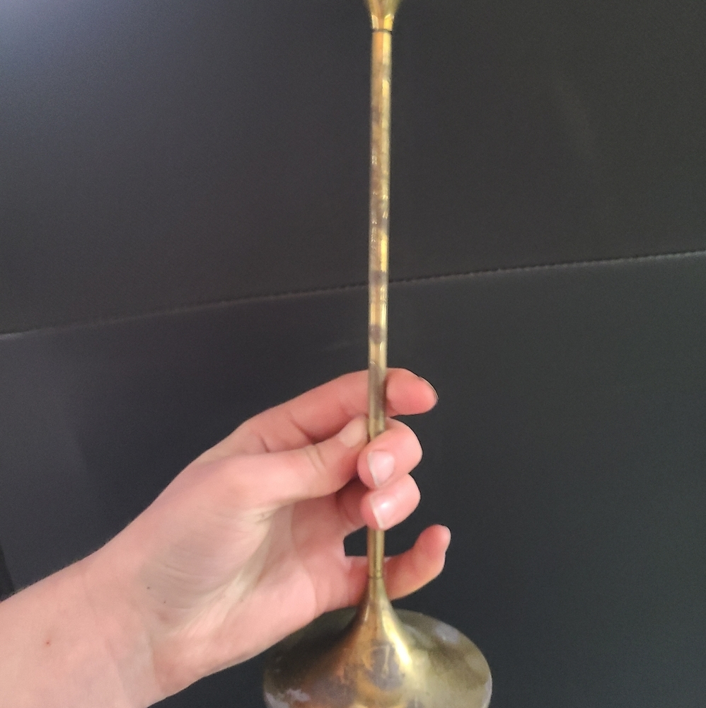 VTG Style Brass Candle Stick Holder, Torben Brand.